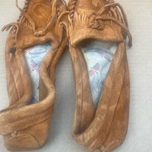 Brown Suede Moccasins